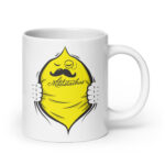 Super-stache • Mug Blanc Brillant